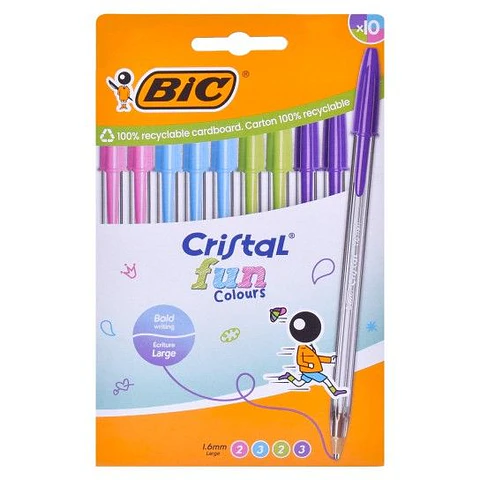 BIC CANETA CRISTAL FUN 10 UNI.