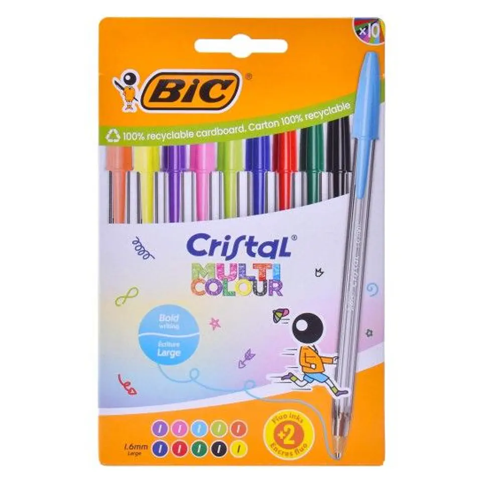 BIC CRISTAL MULTI COLOUR 10 CANETAS 1
