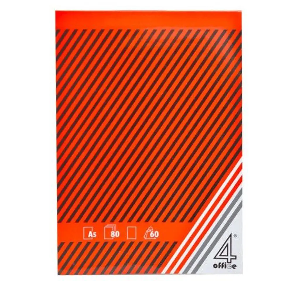 BLOCO PAPEL A5 80FLS LISO 1