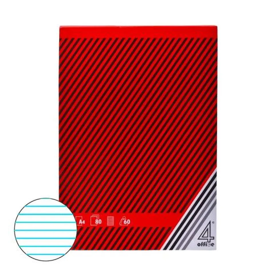 BLOCO PAPEL A4 80FLS PAUT. 1