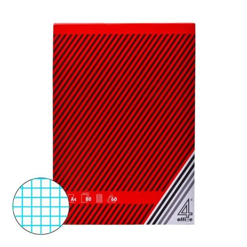 BLOCO PAPEL A4 80FLS QUAD. 1