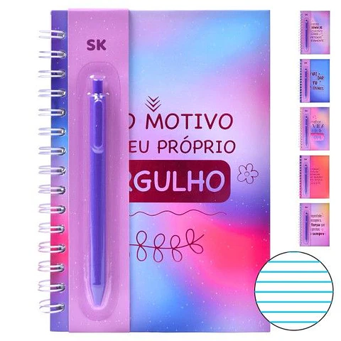 CADERNO A5 ESPIRAL SK