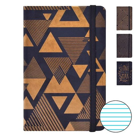 NOTEBOOK 90X140 GOLD BLACK