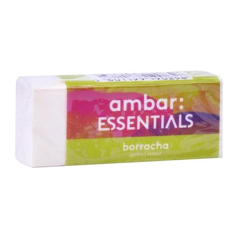 BORRACHA ESCOLAR BRANCA AMBAR