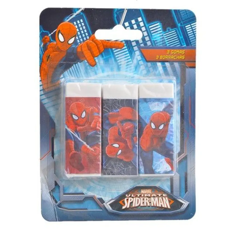 BORRACHAS SPIDER MAN CONJ. 3  1