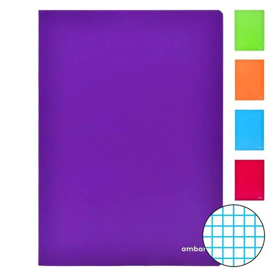 CADERNO A4 QUADRICULADO AGRF PLAST 48F 1