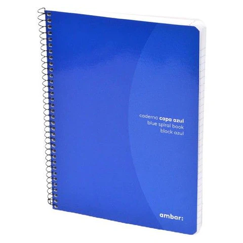 CADERNO A5 QUADRICULADO ESPIRAL 80FL