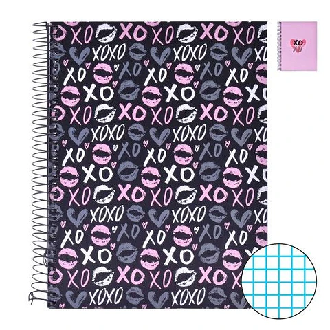 CADERNO A5 QUADRICULADO CAPA DURA 120F