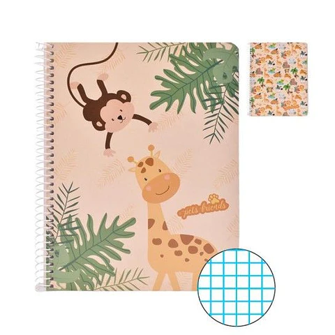 CADERNO A5 QUADRICULADO PETS 80F