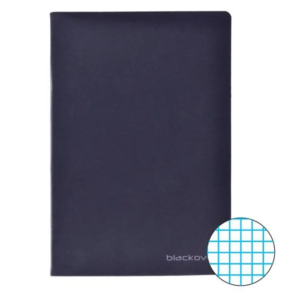 CADERNO A5 QUADRICULADO CAPA PRETA 1