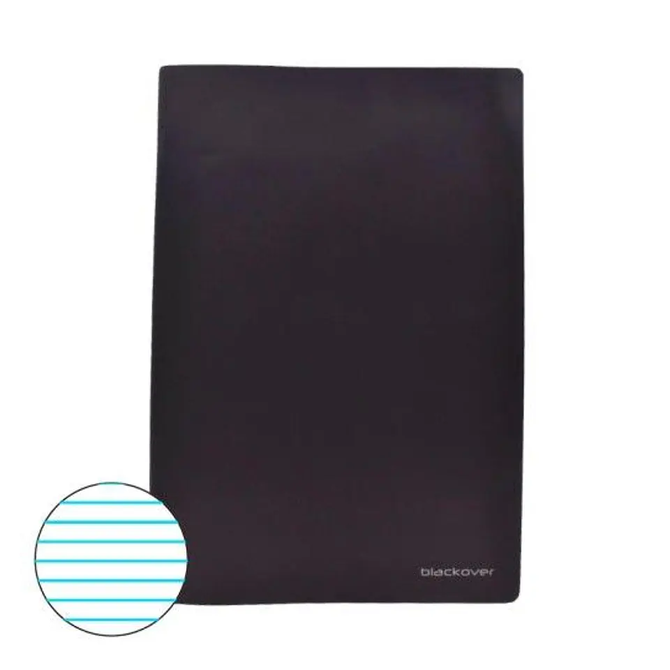 CADERNO A4 PAUTADO CAPA PRETA 1