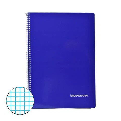 CADERNO A4 QUADRICULADO AZUL 80FLS