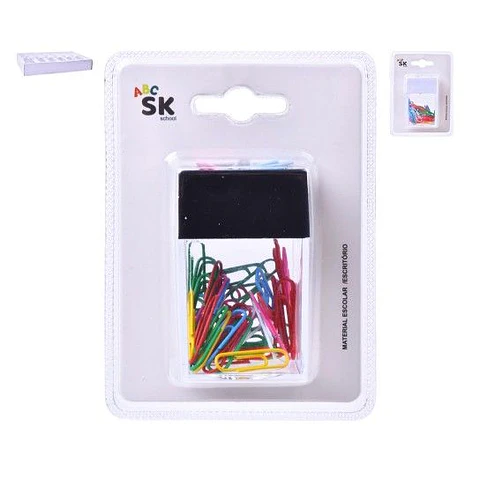 CAIXA C/CLIPS PLAST 50UN 2498-801