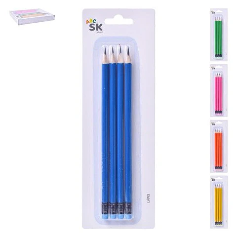 LAPIS HB 18CM CONJUNTO 4 SK