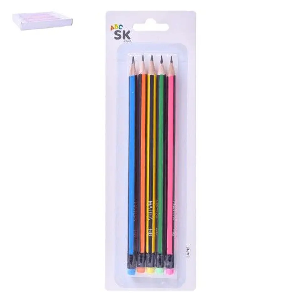 LAPIS HB 18CM CONJUNTO 5 SK 1