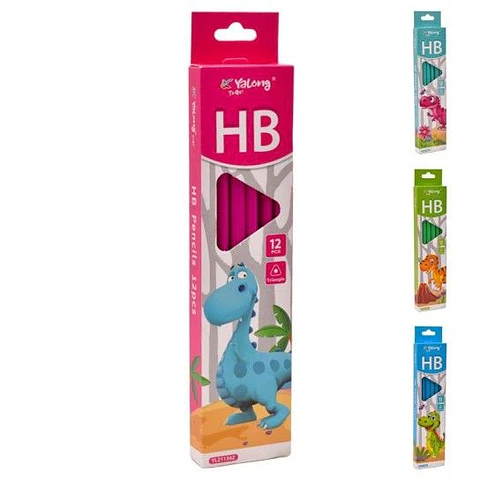 LAPIS HB TRIANGULAR CONJUNTO 12 YALONG