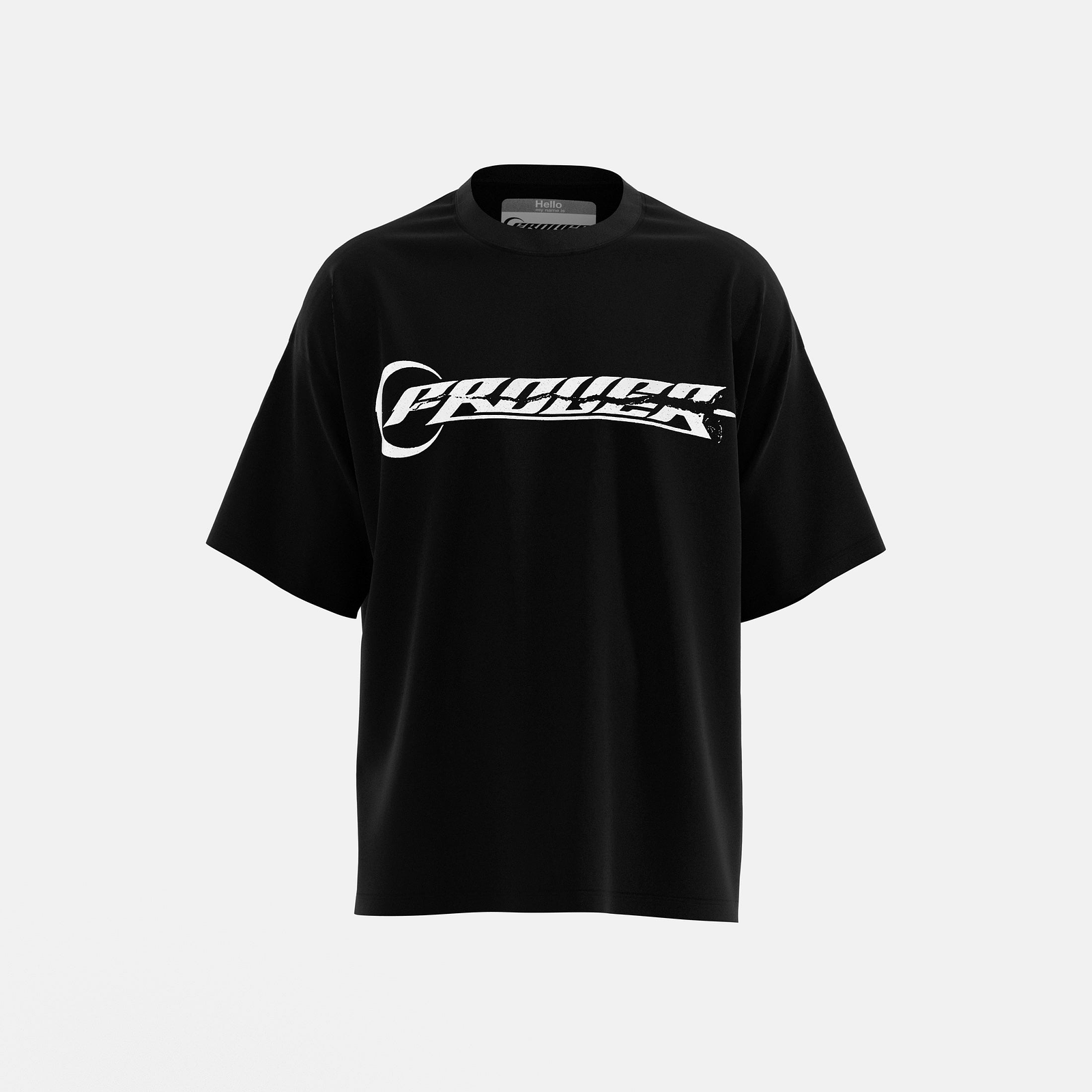 Polera Pierced Logo Negra