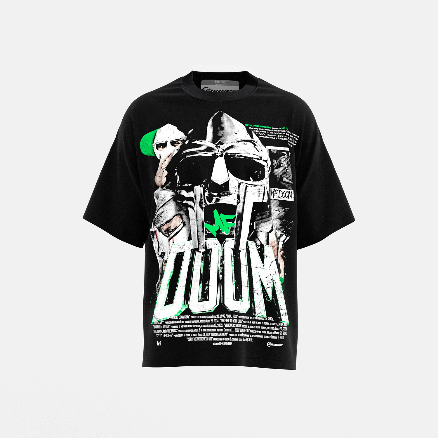 Polera MF Doom Vintage Verde