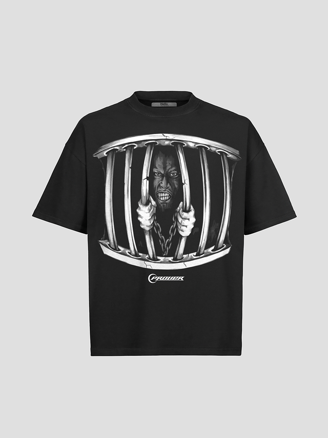 Polera Frover False Freedom Negra