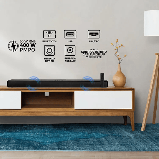 Barra de Sonido KALLEY K-ABS50W Negro