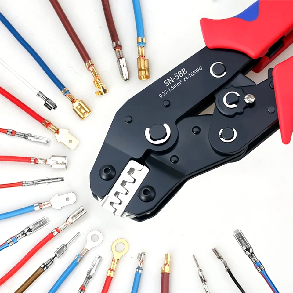 SN-58B Professional Crimping Pliers for Spade and Dupont Terminals 1