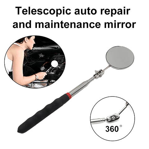 50mm Telescopic Bottom Inspection Mirror with 360° Rotation