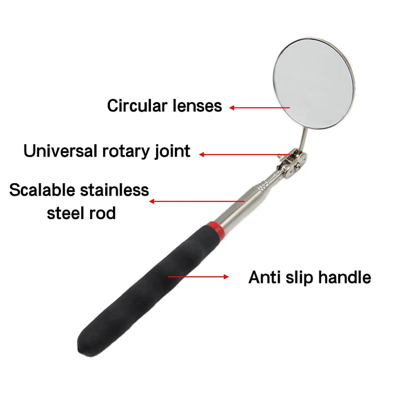 50mm Telescopic Bottom Inspection Mirror with 360° Rotation 3