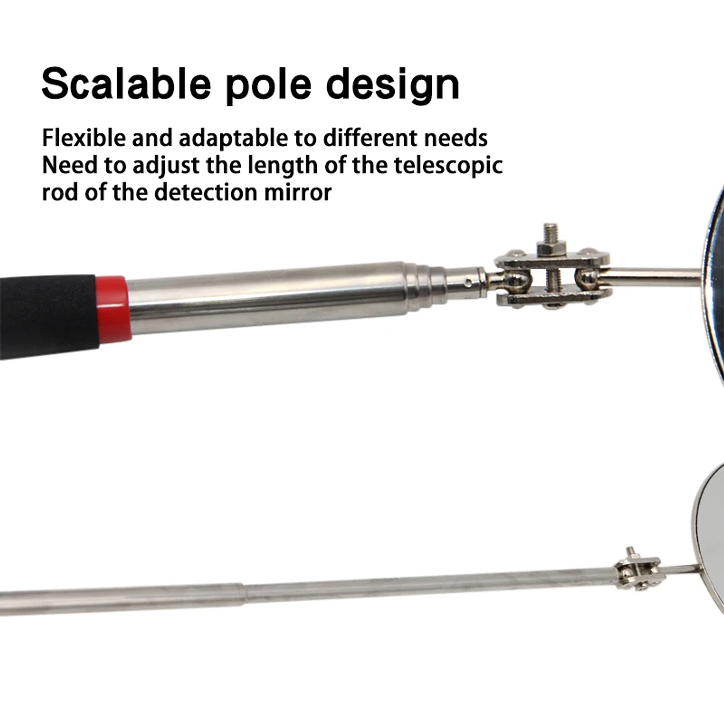 50mm Telescopic Bottom Inspection Mirror with 360° Rotation 4