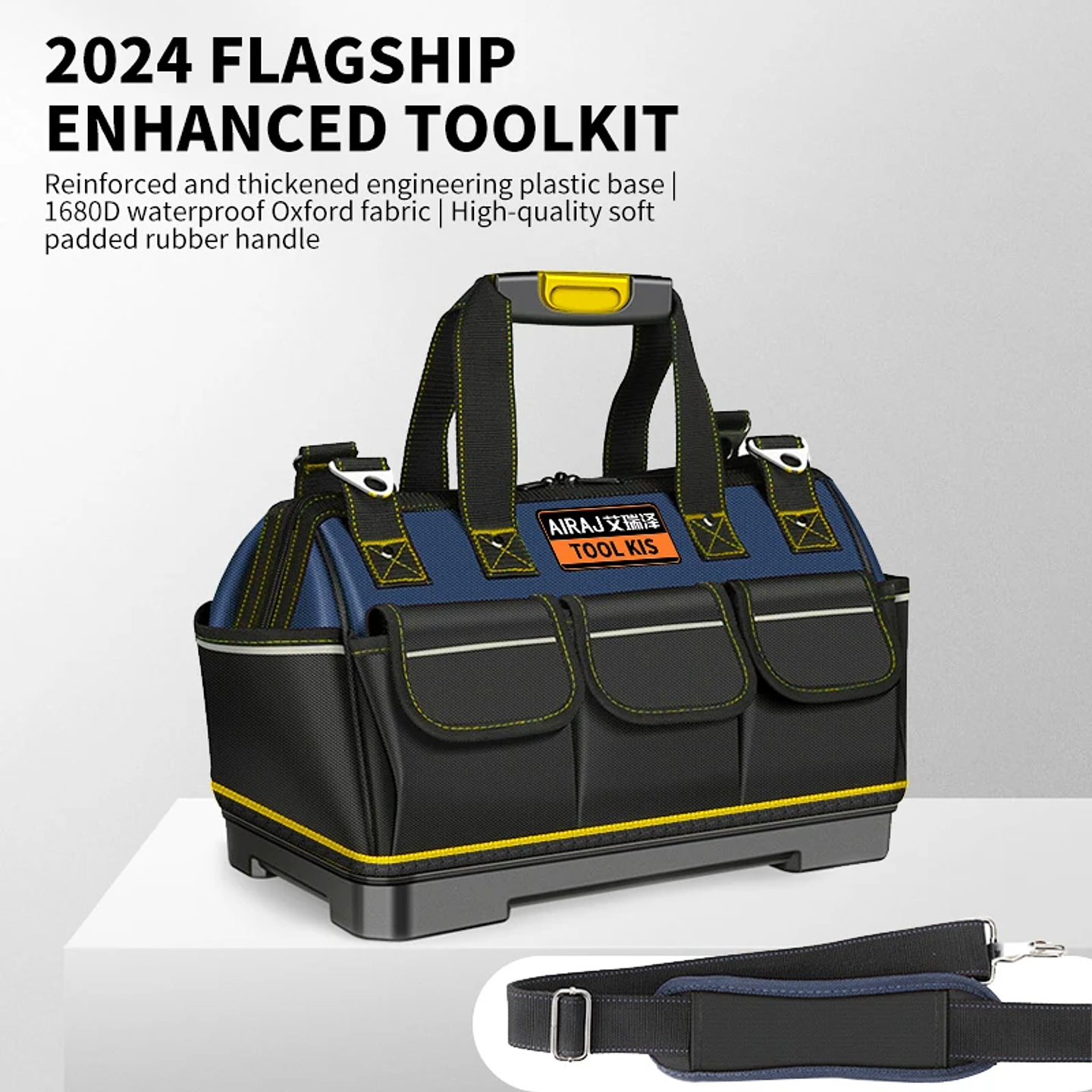 High Capacity 1680D Oxford Waterproof Electrician Tool Bag 1
