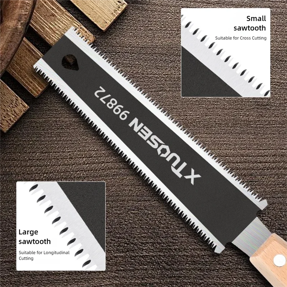 6-Inch Double-Sided Hand Saw for Precision Flush Cutting 2
