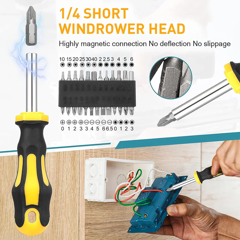 42-Piece Magnetic Precision Screwdriver Set with Storage Case 4