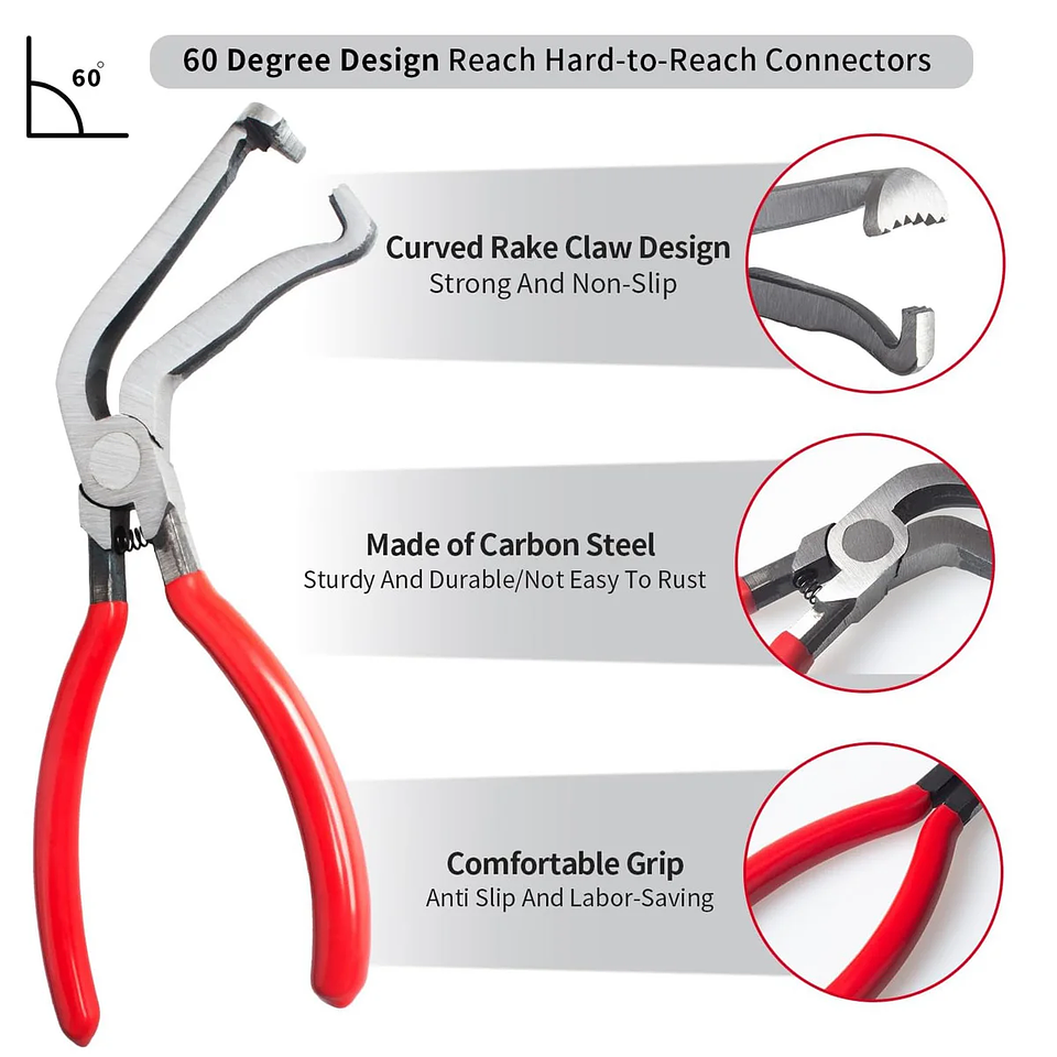 Multifunction Automotive Electrical Disconnect & Connector Pliers 4
