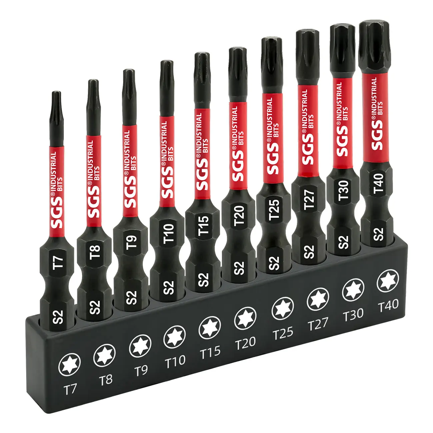 10-Piece Strong Magnetic Anti-Slip Torx Screwdriver Bit Set 7