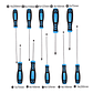 10-Piece Multipurpose Screwdriver Set | Mini Insulated Repair Kit - thumbnail 2