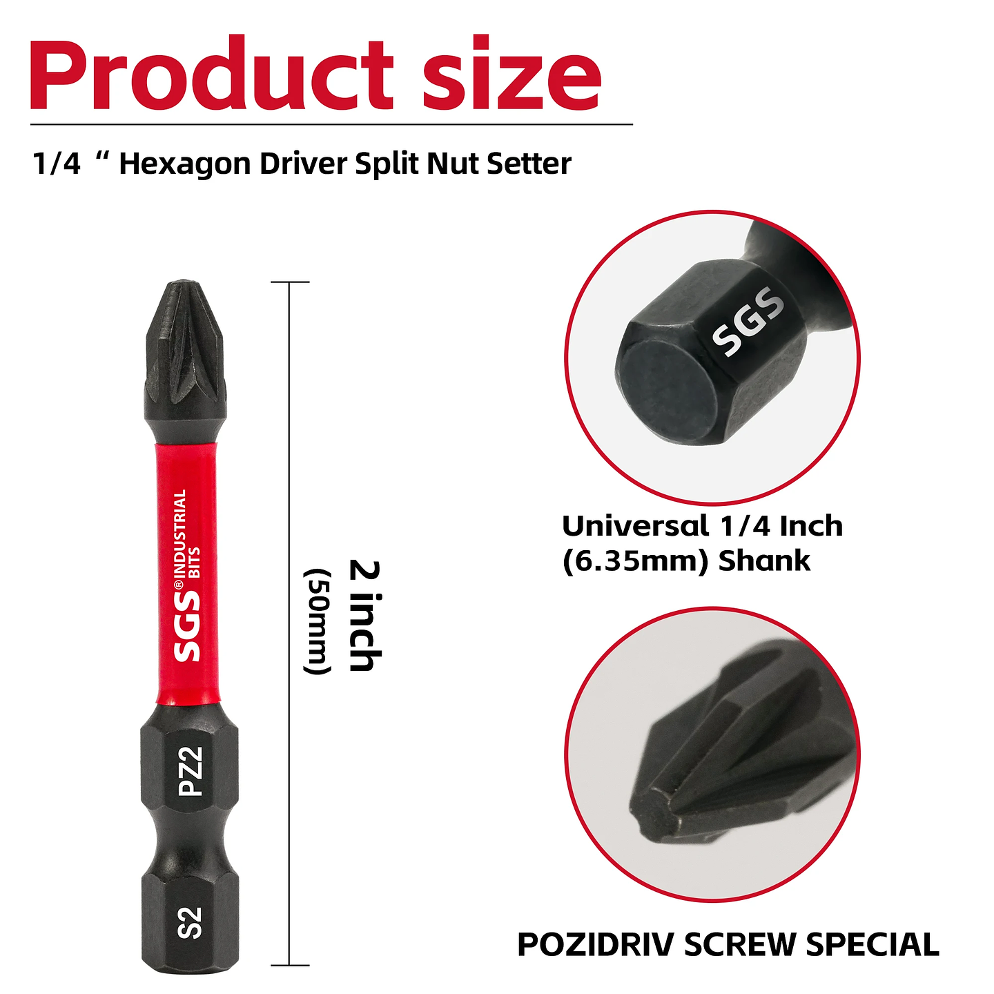 10/20-Piece Strong Magnetic Impact-Resistant PZ2 Screwdriver Bit Set 4