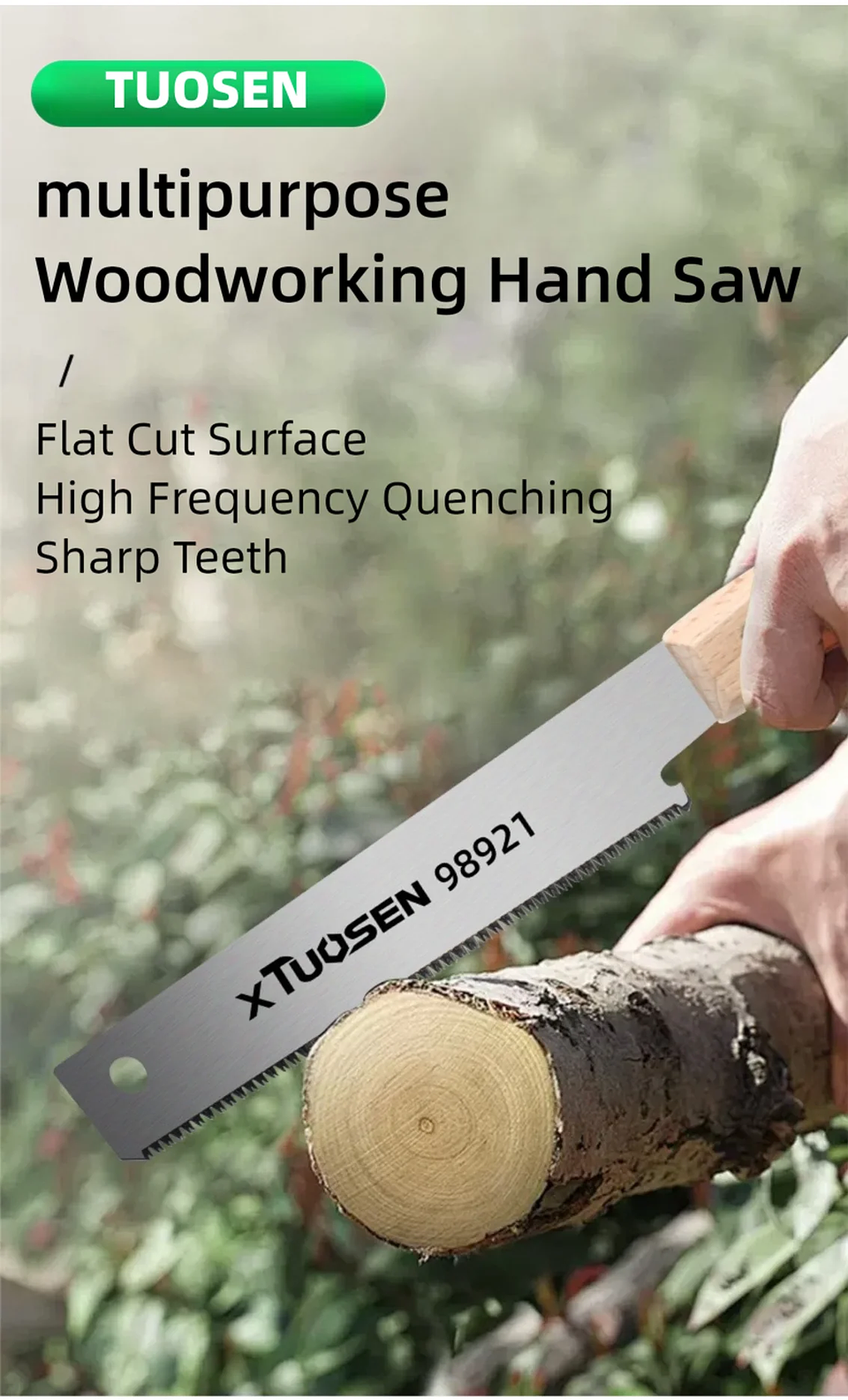 6-Inch Double-Sided Hand Saw for Precision Flush Cutting 7