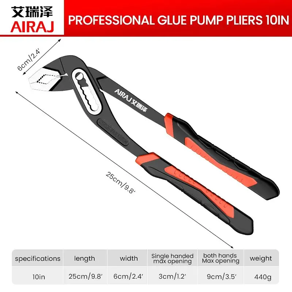Industrial Grade Quick-Release Water Pump Pliers | 8