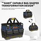 High Capacity 1680D Oxford Waterproof Electrician Tool Bag - thumbnail 3