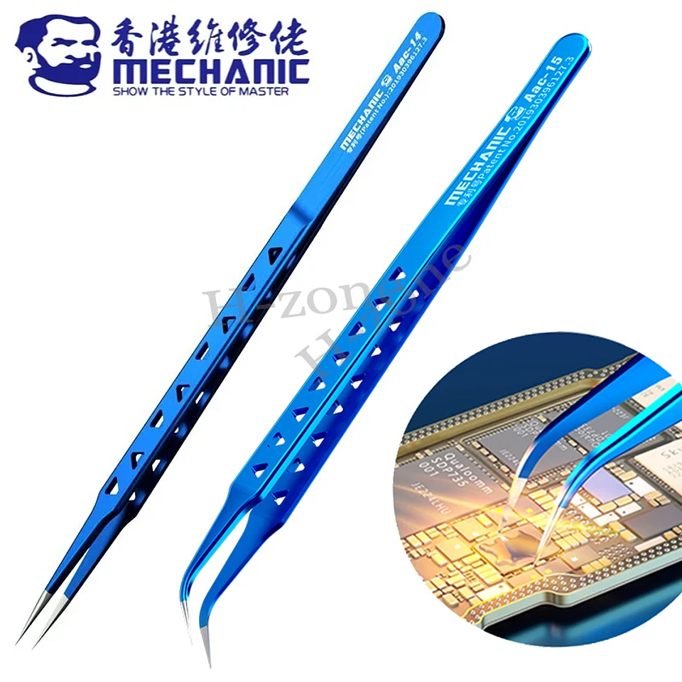 Precision Stainless Steel Tweezers for Phone Repair and Micro-Soldering 1