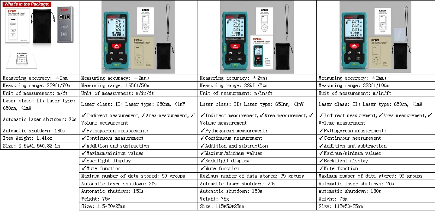 High-Accuracy Mini Laser Rangefinder | 50M 70M 100M Distance Meter 11