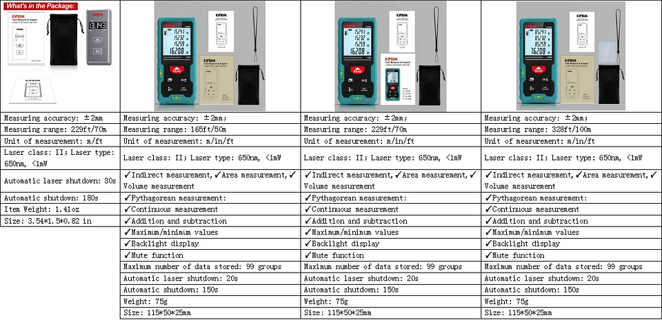 High-Accuracy Mini Laser Rangefinder | 50M 70M 100M Distance Meter 11