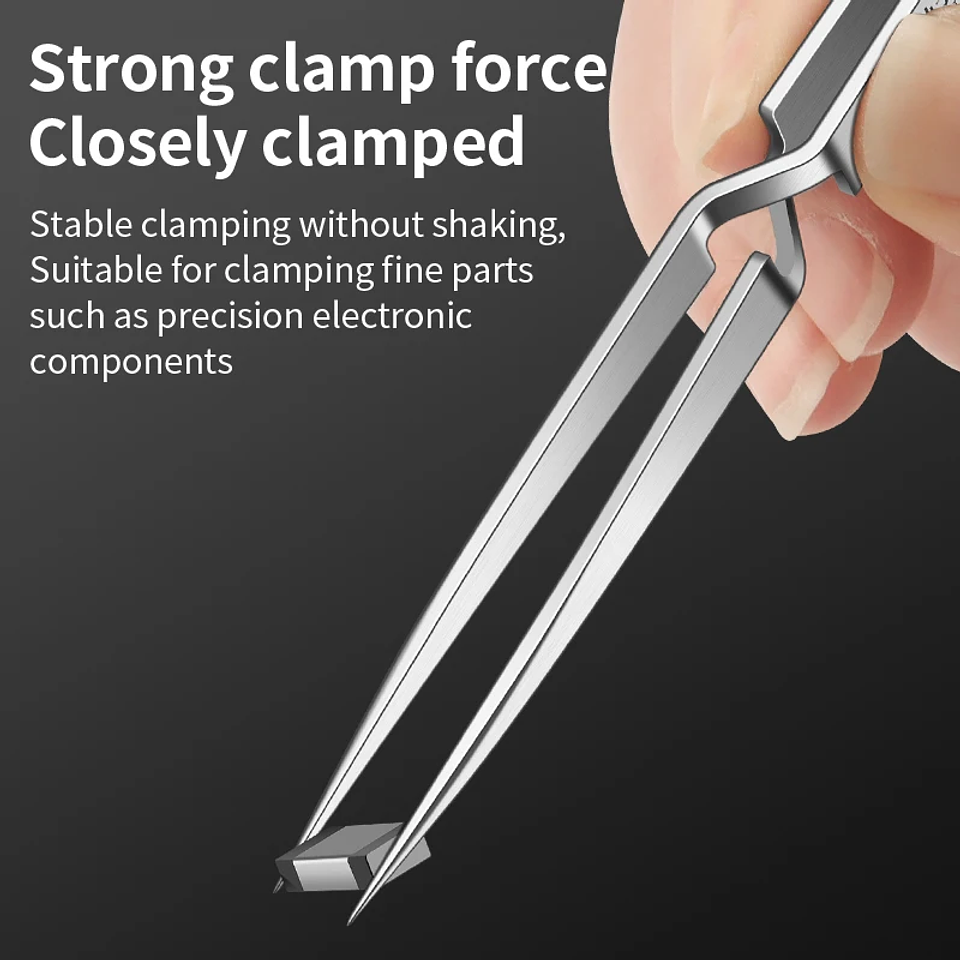 Stainless Steel Reverse Tweezers | Anti-Static Precision Forceps 4
