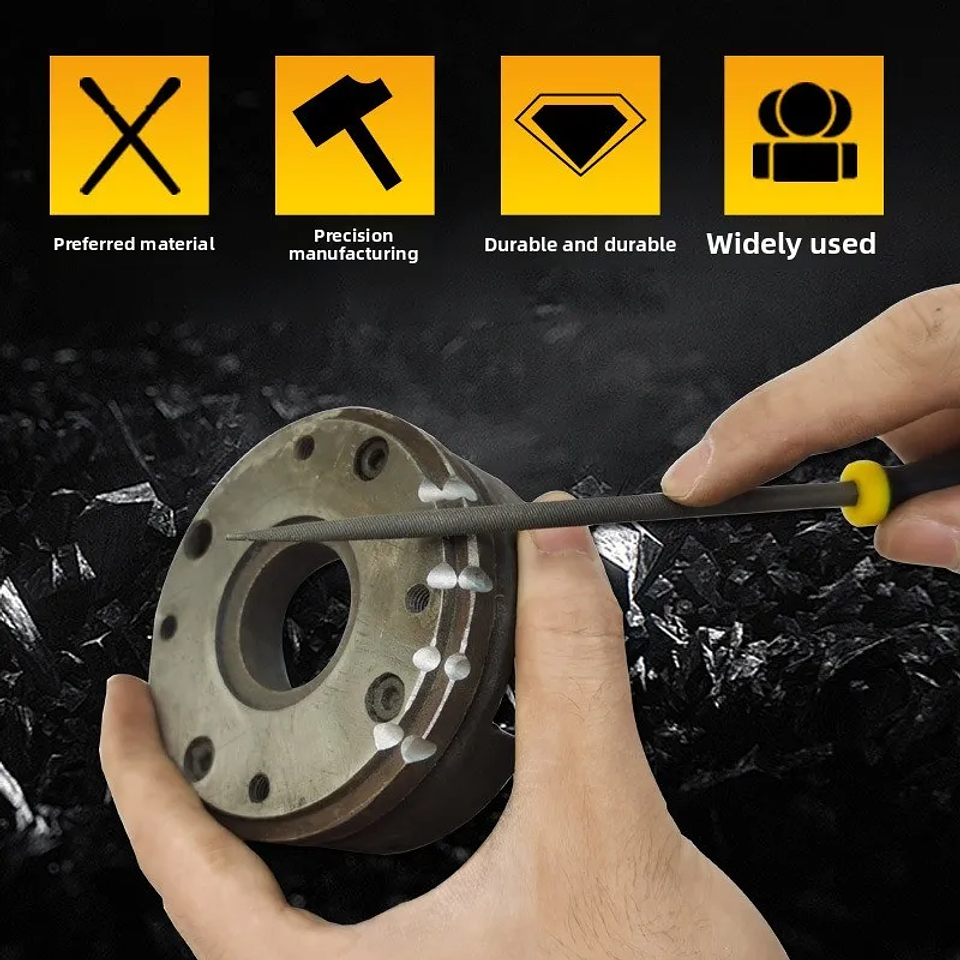 5-Piece Precision Alloy Steel Hand File Set for Wood and Metal 5