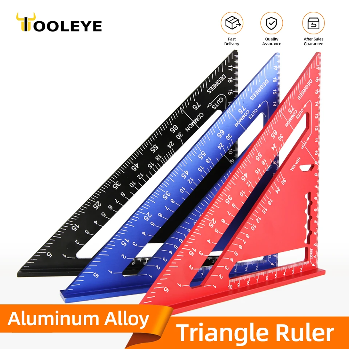 7-Inch Aluminium Alloy Triangle Ruler | Professional Woodworking Square Tool 1
