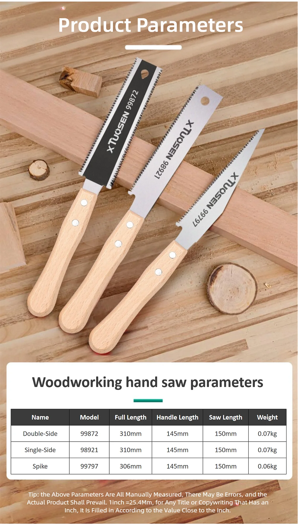 6-Inch Double-Sided Hand Saw for Precision Flush Cutting 8