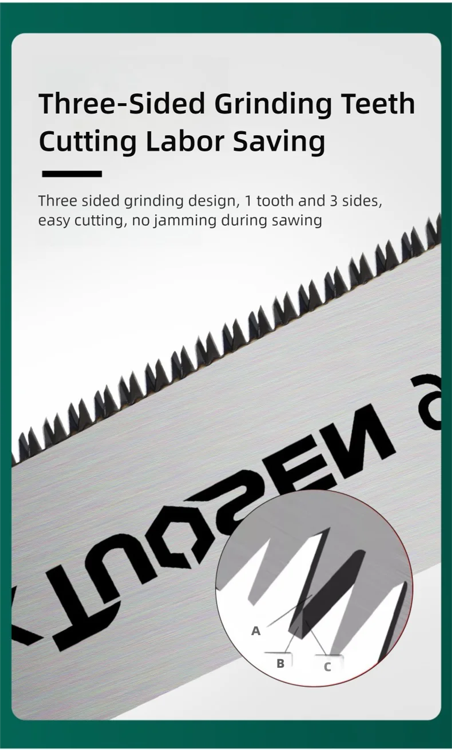 6-Inch Double-Sided Hand Saw for Precision Flush Cutting 9