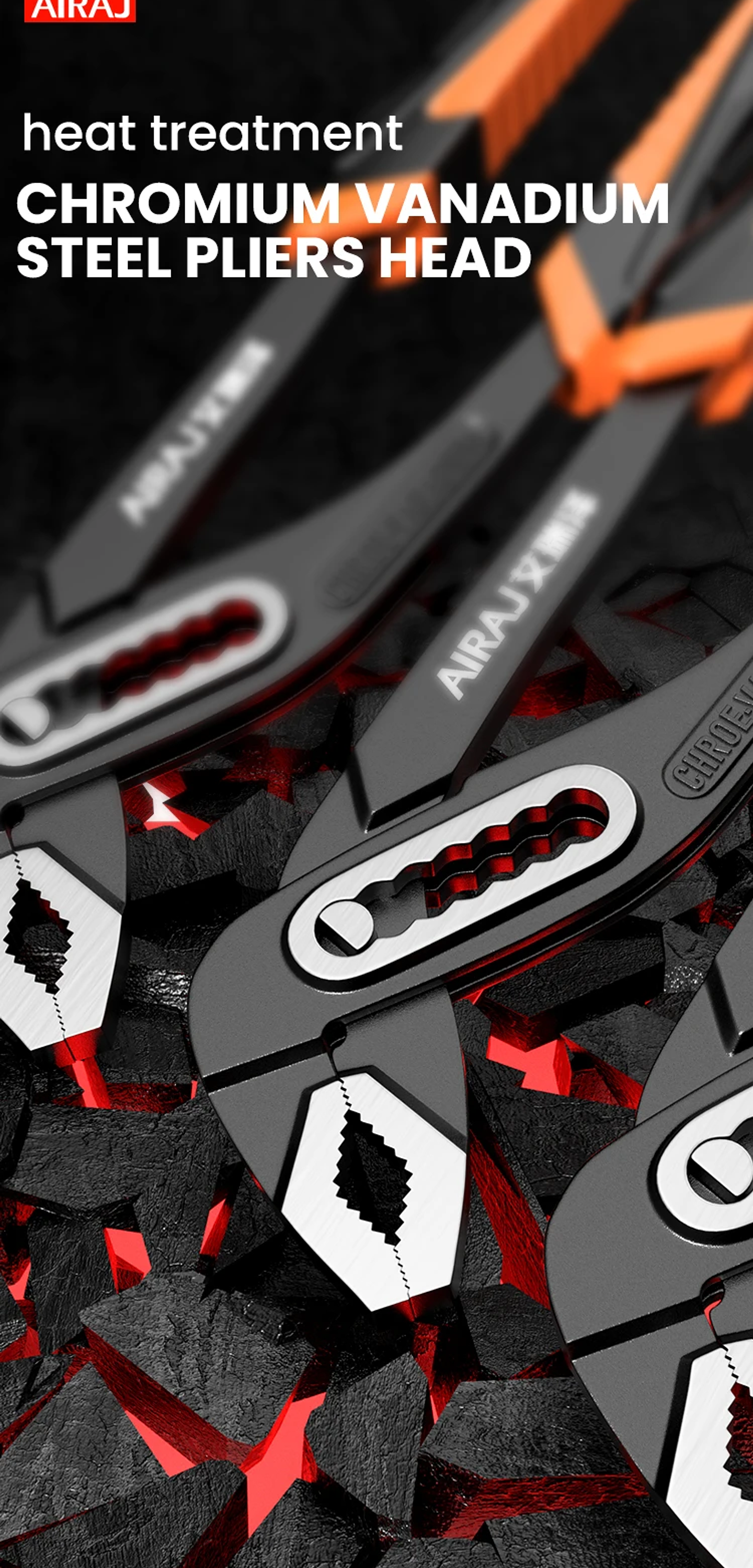 Industrial Grade Quick-Release Water Pump Pliers | 8