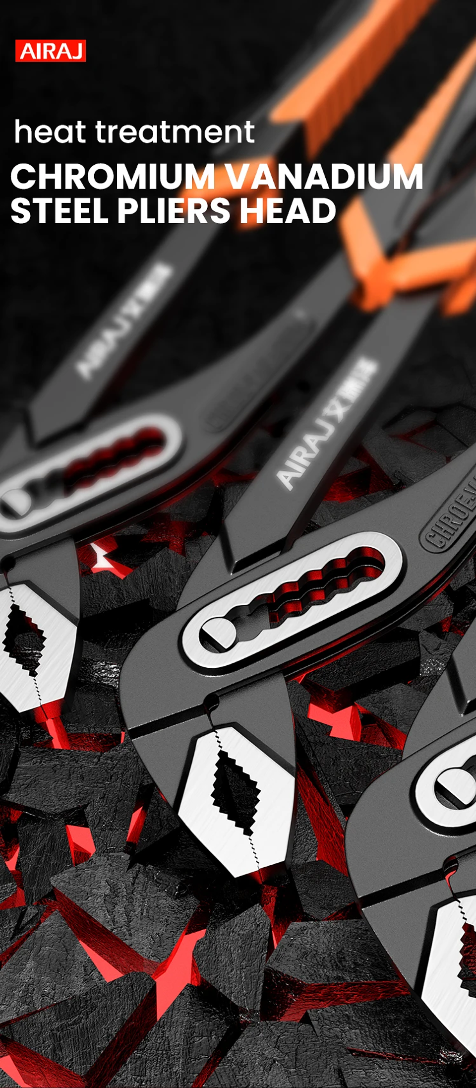 Industrial Grade Quick-Release Water Pump Pliers | 8