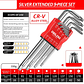 High-Strength Allen Key Set Universal Metric Hex Wrench Kit - thumbnail 8