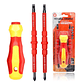 3-In-1 Insulated Screwdriver Set | Magnetic PH1 PH2 & Slotted Electrician Kit - thumbnail 1